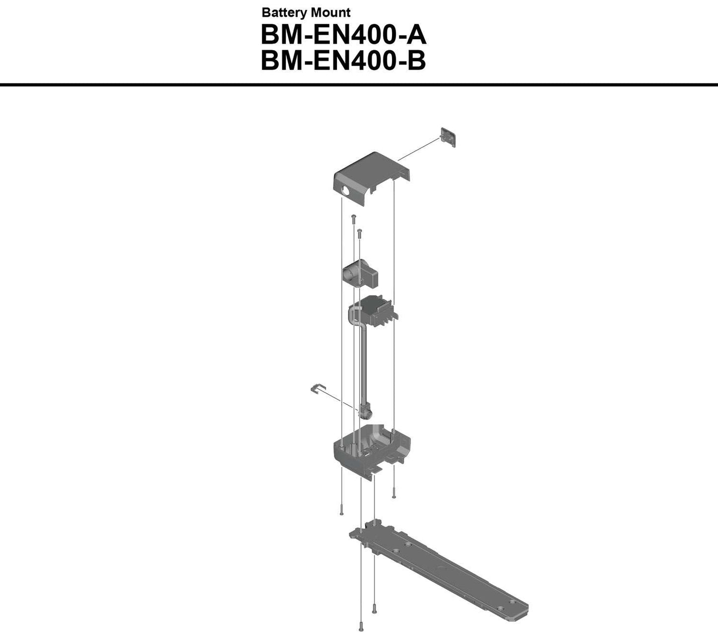 Shimano steps bm-en400 battery mount for rear carrier