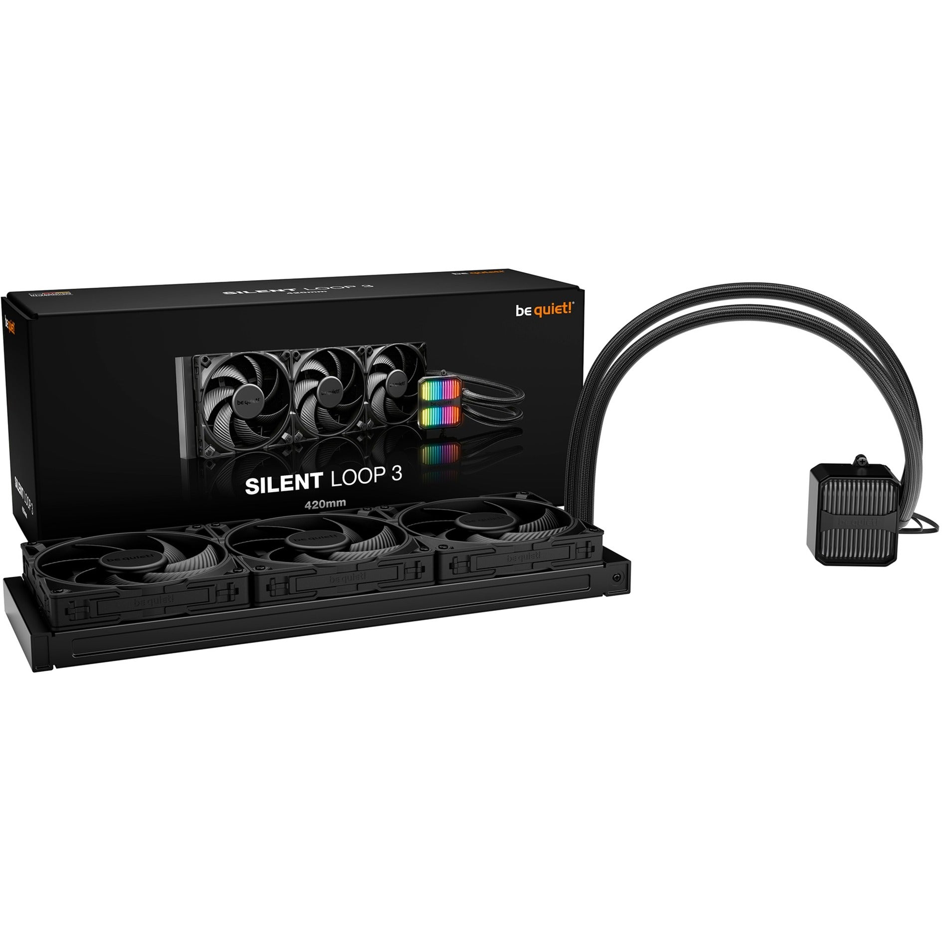 Be quiet! silent loop 3 420 waterkoeling (zwart, 4-pin pwm)
