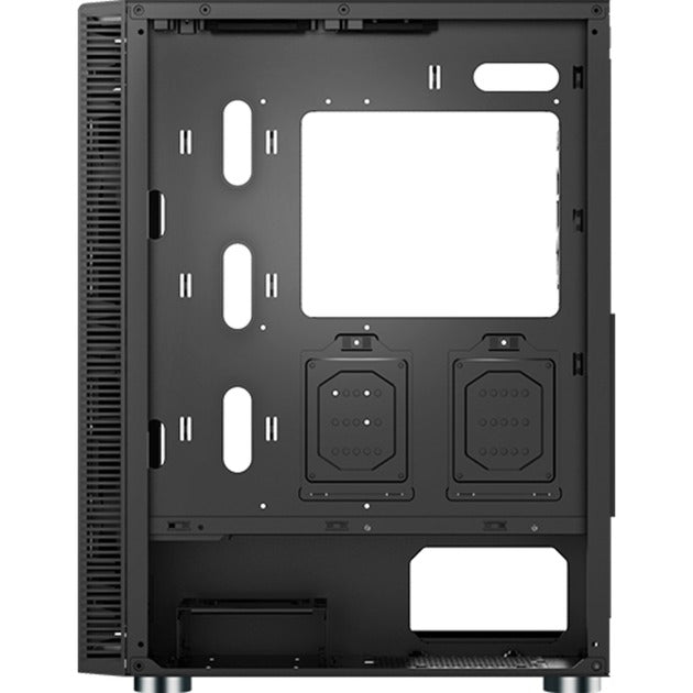 Montech x3 mesh midi tower behuizing (zwart | 3x usb-a | rgb | tempered glass)