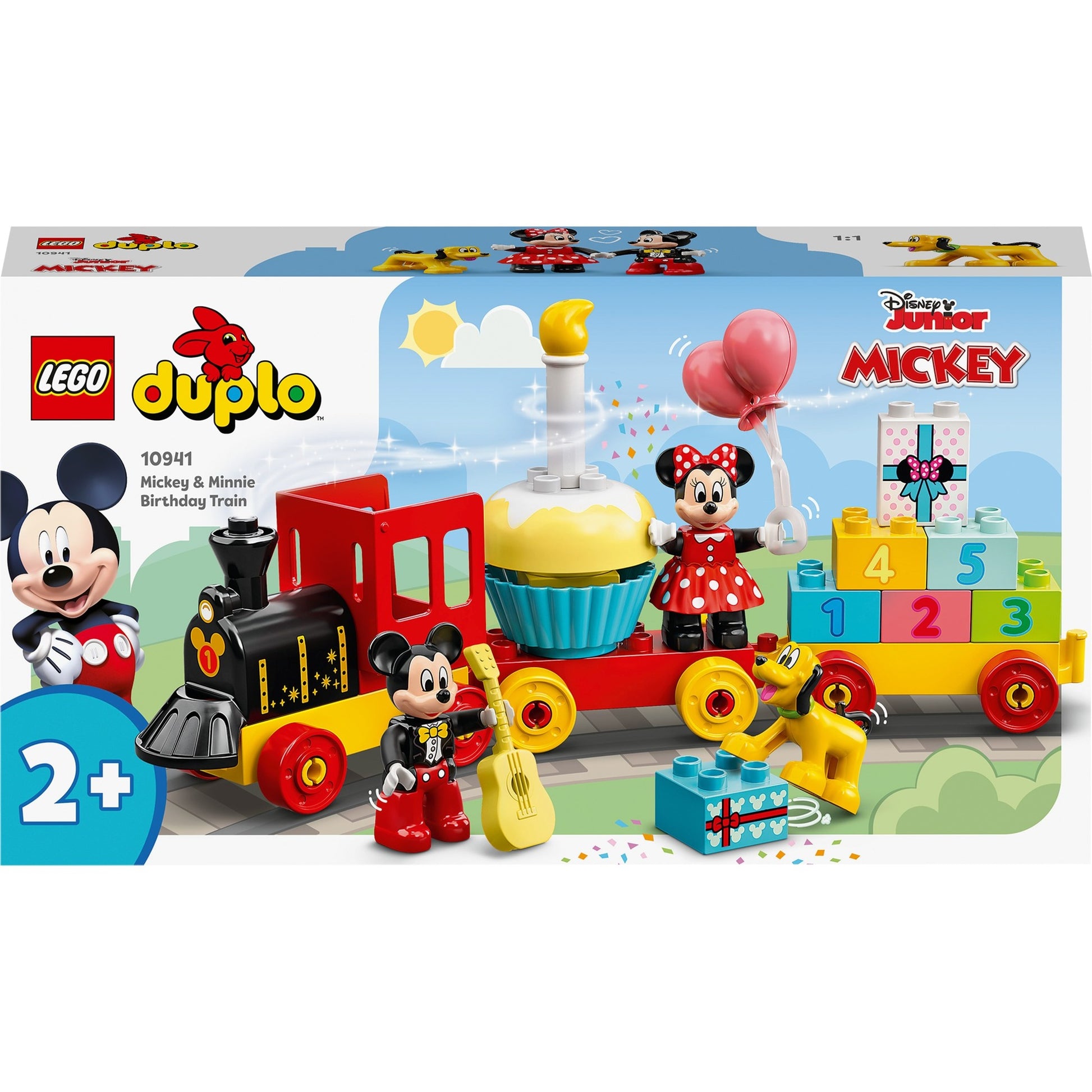 Lego duplo disney mickey minnie verjaardagstrein, bouwbaar speelgoed voor peuters 10941