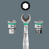 Wera 9608 dop-magneetstrip b impaktor imperial 1 dopsleutel (zwart groen, 9‑delig)