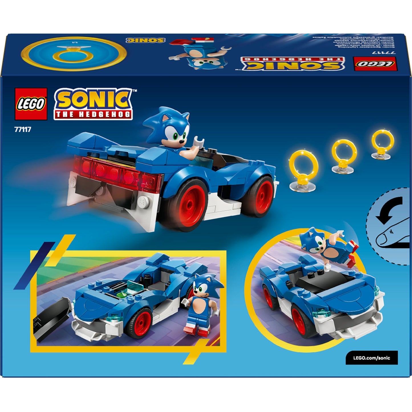 Lego sonic the hedgehog 77117 sonics auto: speed star lightning