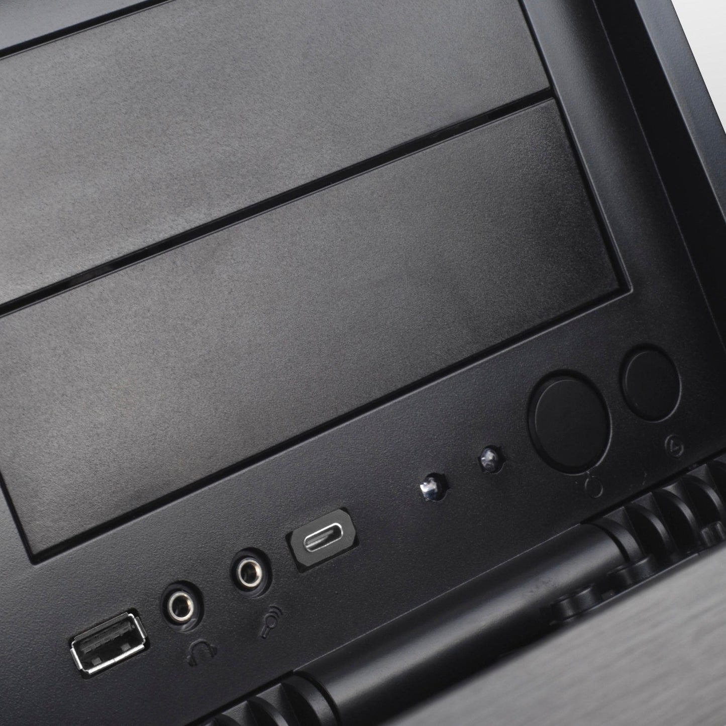 Silverstone sst-gd07b-c htpc behuizing (zwart | 1x usb-a | 1x usb-c)