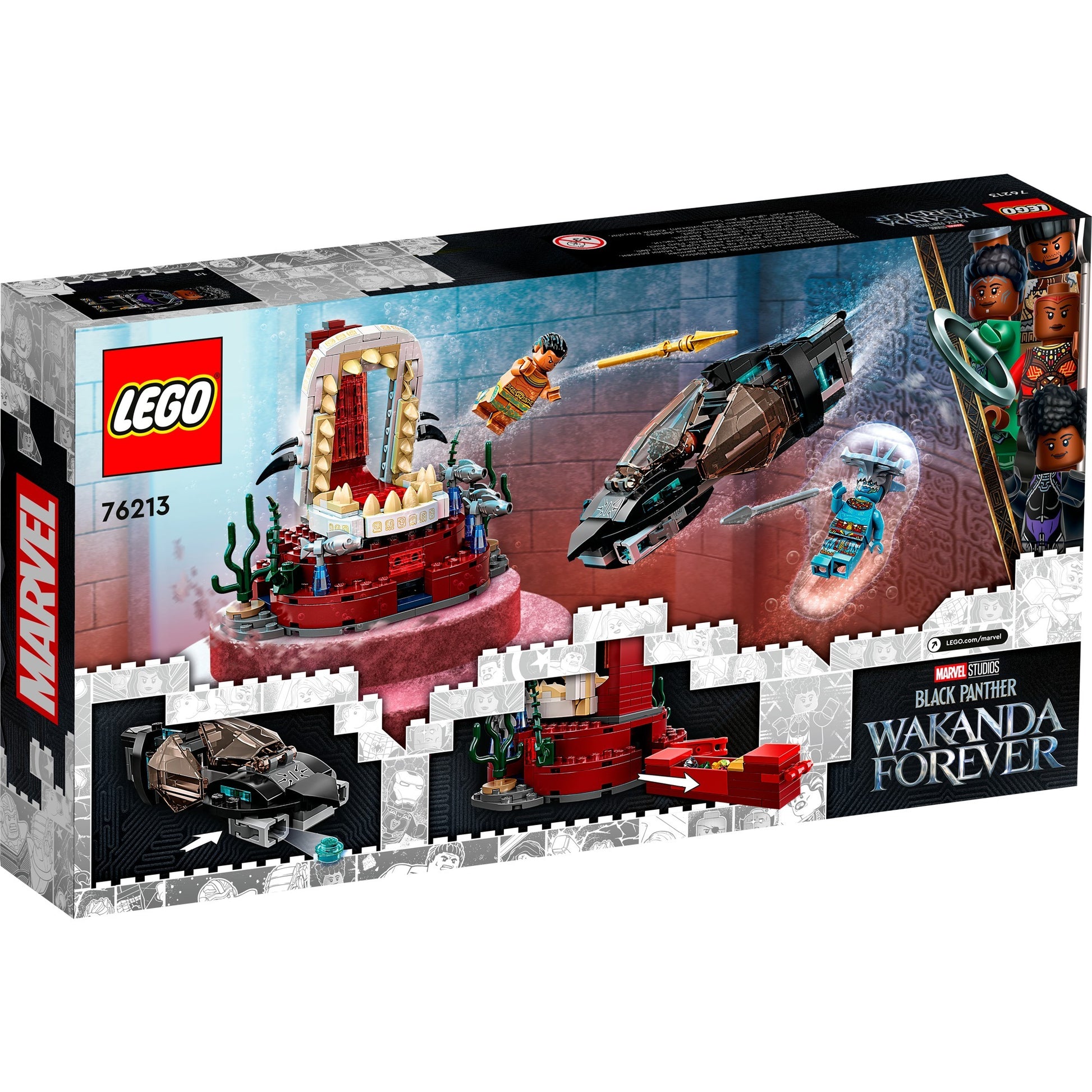 Lego marvel super heroes 76213 koning namor’s troonzaal