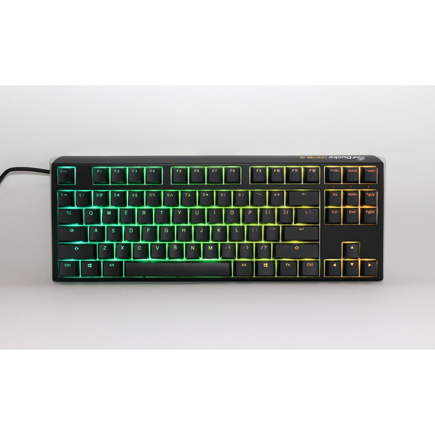 Ducky one 3 classic tkl rgb mechanisch toetsenbord (zwart, us lay-out (qwerty), cherry mx silent red, 80% (tkl), rgb leds, double-shot pbt, hot-swappable, quack mechanics)