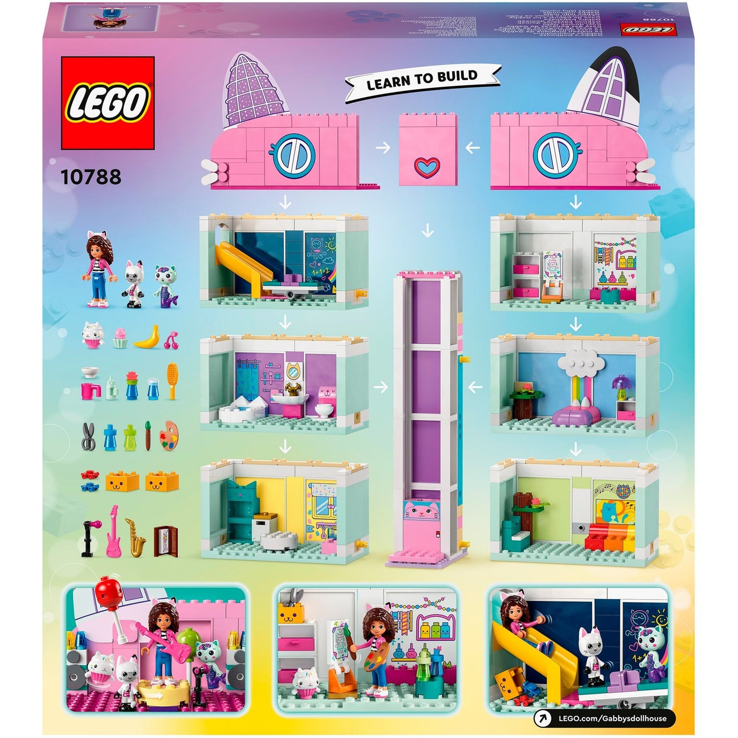 Lego gabby's poppenhuis - gabby's poppenhuis constructiespeelgoed (10788)