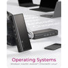 Icy box ib-dk7401-cu31 17-in-1 dockingstation (zwart)