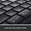 Logitech k860 ergo keyboard (zwart, 100%, bluetooth, us international iso)