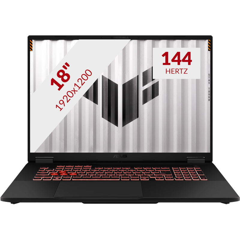 Asus tuf gaming a18 fa808um-s8011w 18 gaming laptop (zwart grijs | ryzen 7 260 | rtx 5060 | 32 gb | 1 tb ssd)