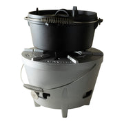 The windmill dutch oven 4,5 qt kookpan (zwart, ø 25.5 cm | 3.8 liter) - afbeelding 8