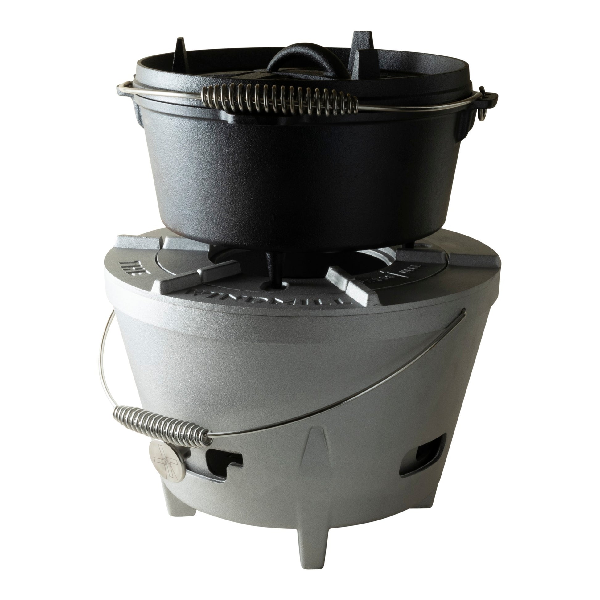 The windmill dutch oven 4,5 qt kookpan (zwart, ø 25.5 cm | 3.8 liter)
