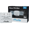 Shelly qubino wave pm mini relais (lichtgrijs wit, 1-kanaals, z-wave)