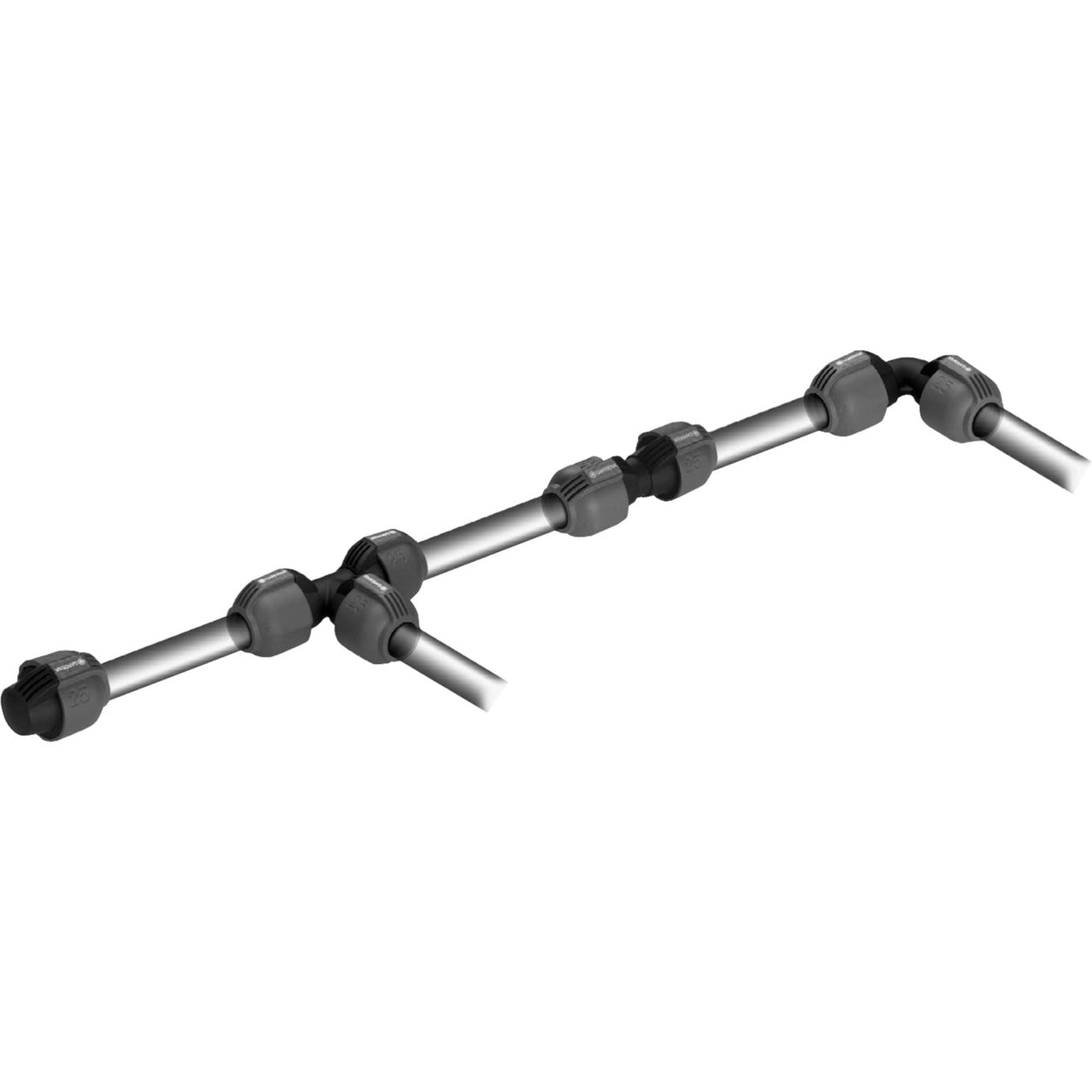 Gardena t-stuk 25 mm verbinding (zwart grijs, 2771-20)
