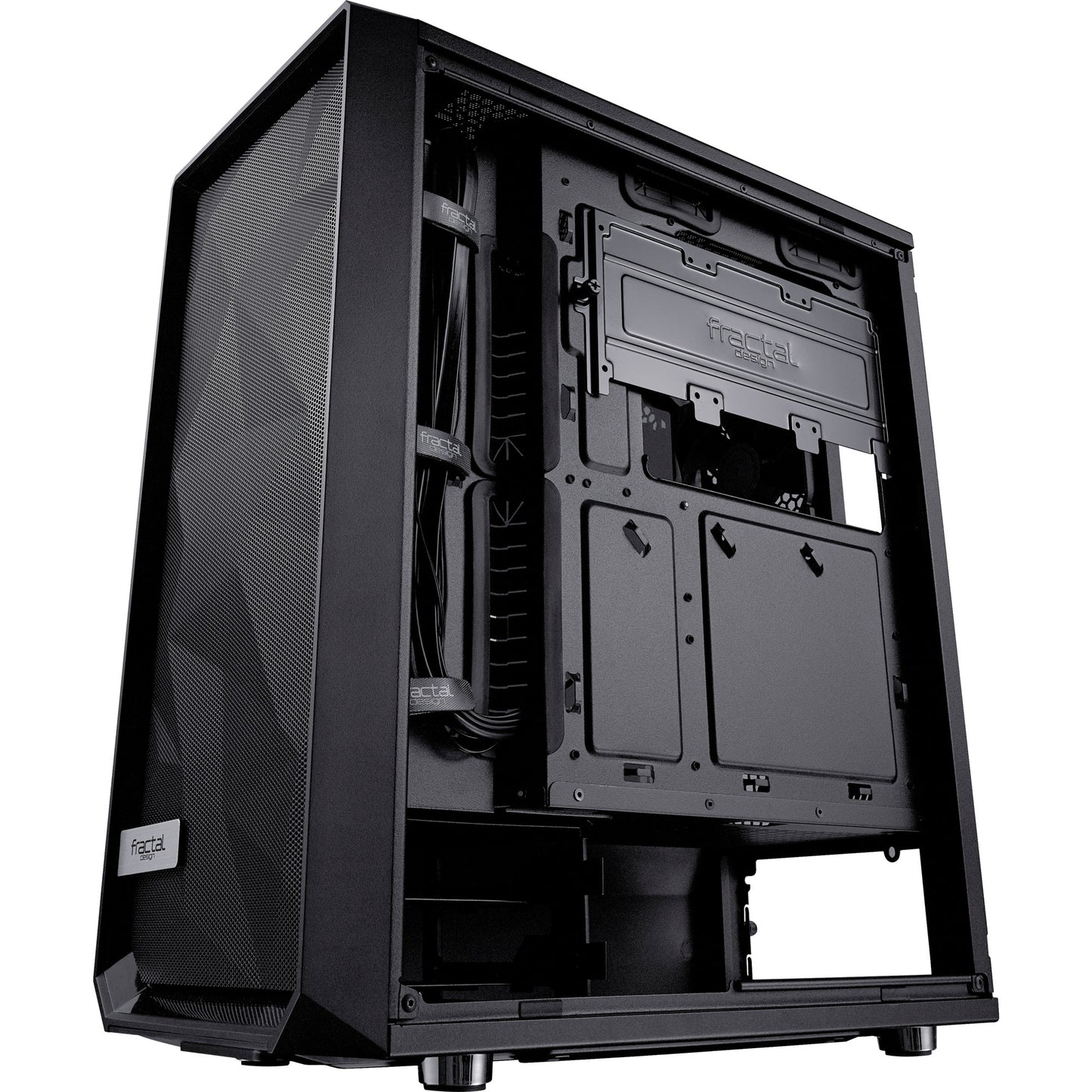 Fractal design meshify c midi tower behuizing (zwart | 2x usb-a | tempered glass)