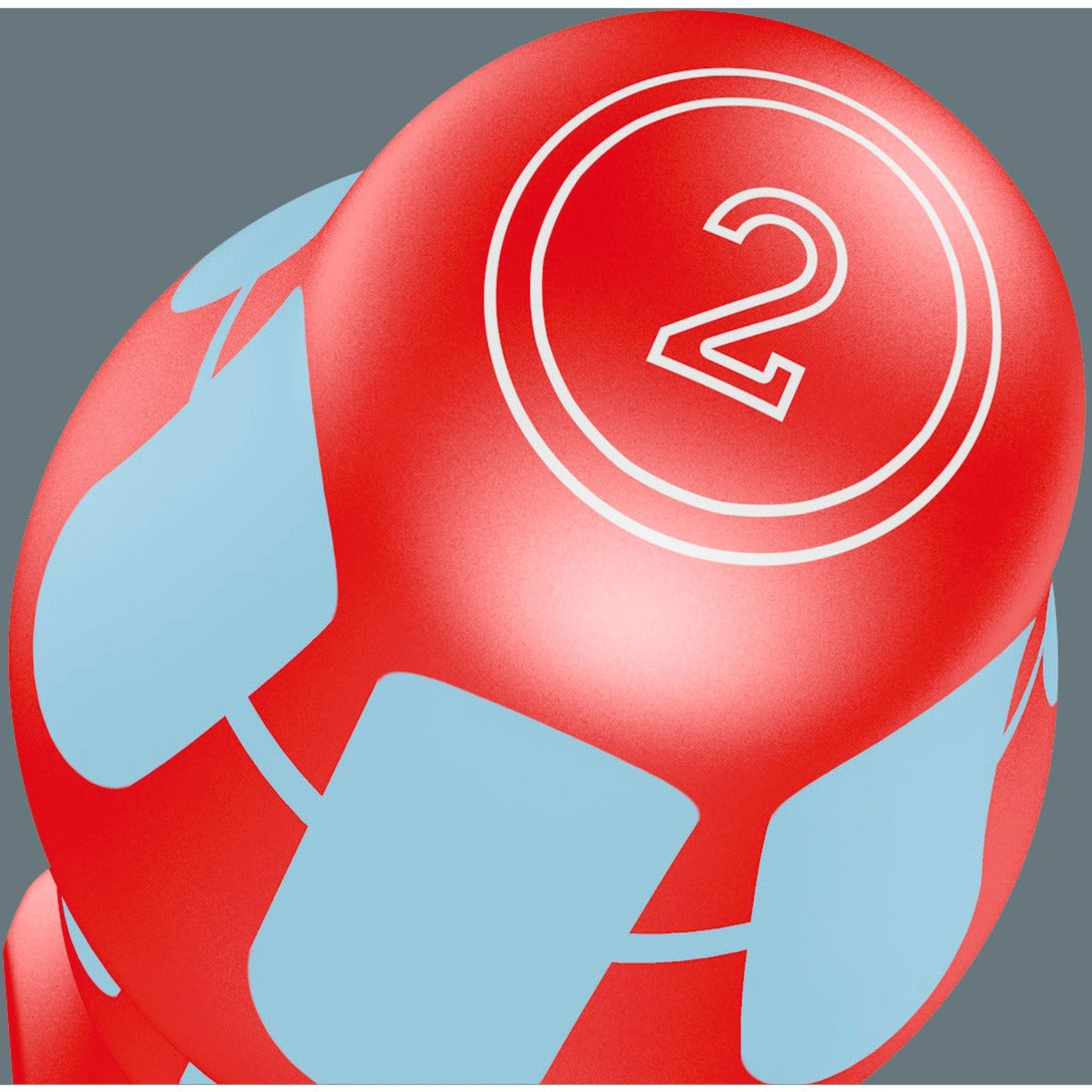 Wera 3160 i 7 schroevendraaierset kraftform plus, roestvrij staal + rek (rood blauw, 7-delig)