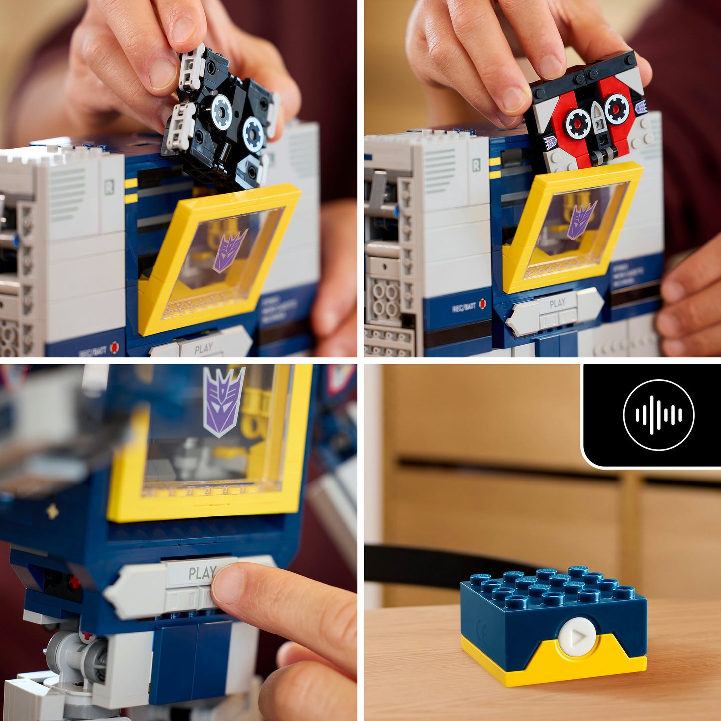 Lego ® icons transformers: soundwave - transformers collectie - 10358
