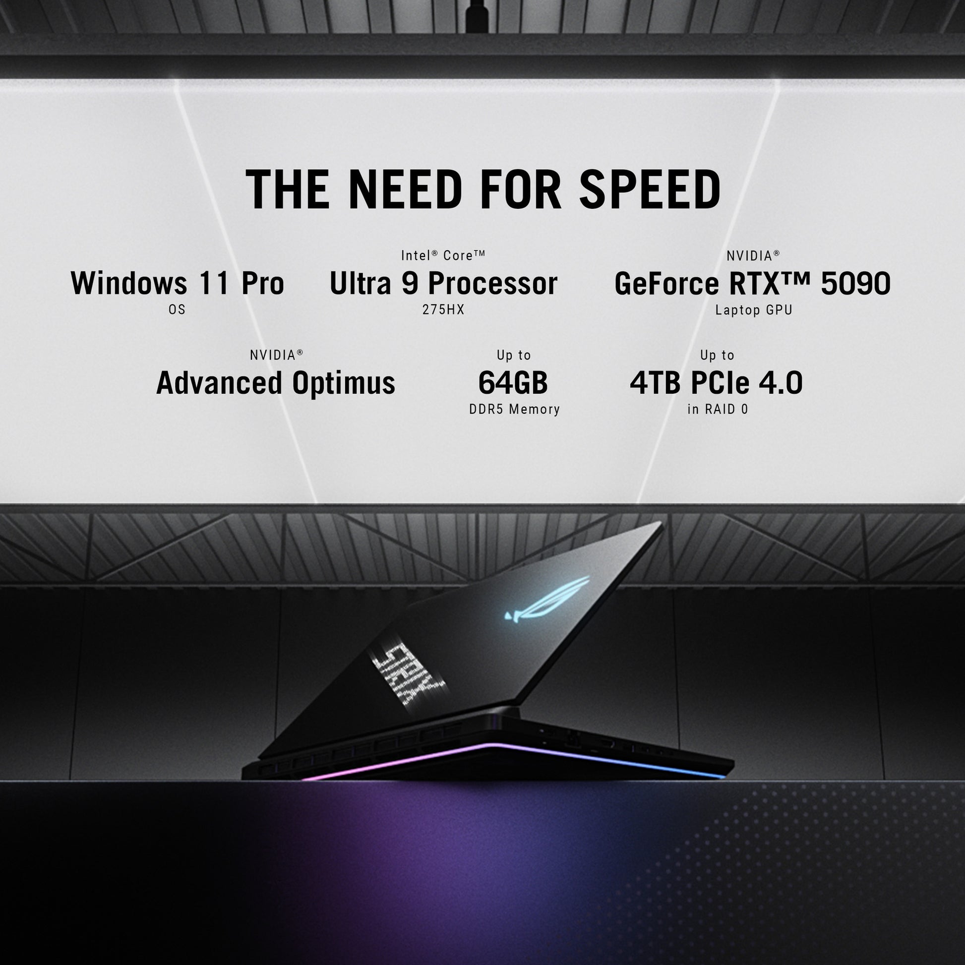Asus rog strix scar 18 g835lx-sa012w 18 gaming laptop (zwart | core ultra 9 275hx | rtx 5090 | 64 gb | 4 tb ssd | 240 hz)