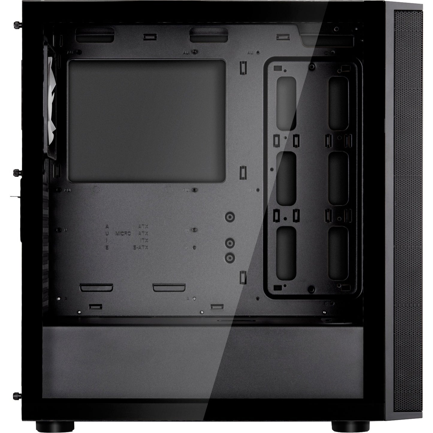 Silverstone fara r1 v2 midi tower behuizing (zwart | 3x usb-a | tempered glass)