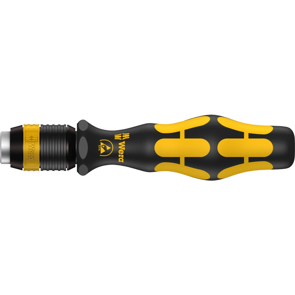 Wera bits-handhouder 813 r schroevendraaier (zwart geel, esd, niet magnetisch, 90mm)