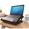 Act connectivity ac8110 laptopstandaard laptopkoeler (zwart, tot 17 in hoogte verstelbaar, 2-poorts hub)