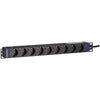 Dsi 19 inch 9 voudige stekkerdoos stekkerdoos (zwart)