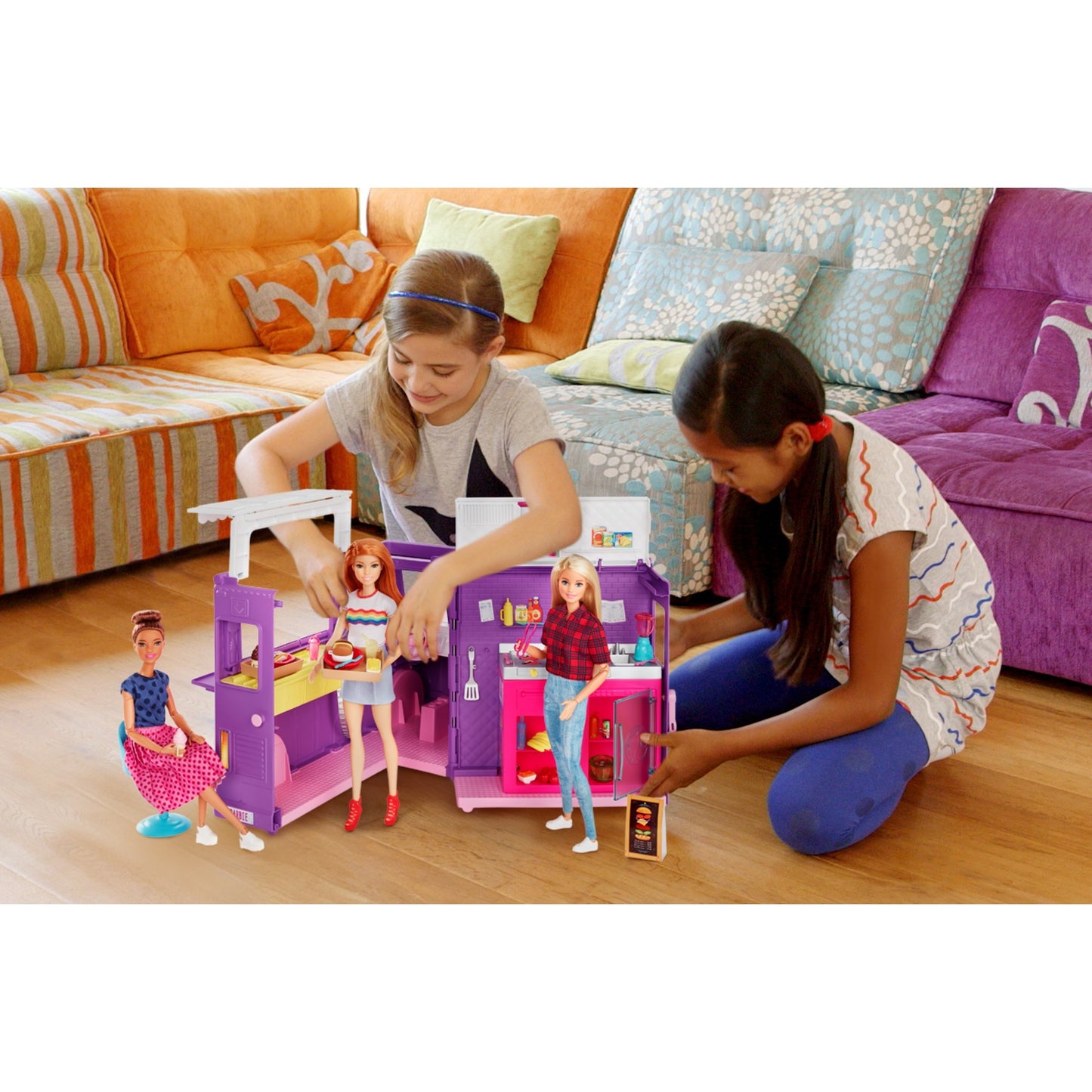 Barbie fresh 'n' fun food truck poppen accessoires