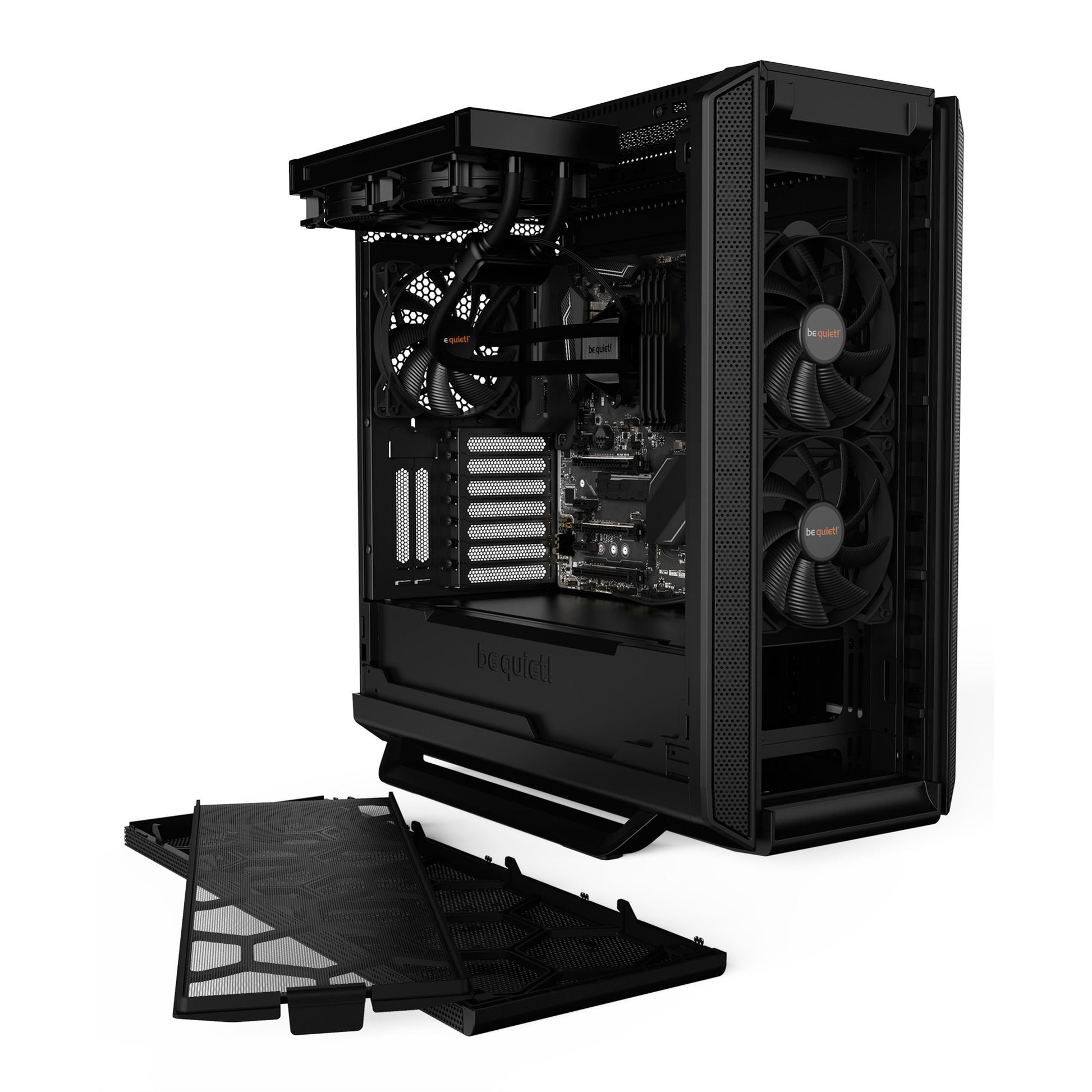 Be quiet! silent base 802 midi tower behuizing (zwart | 2x usb-a | 1x usb-c)