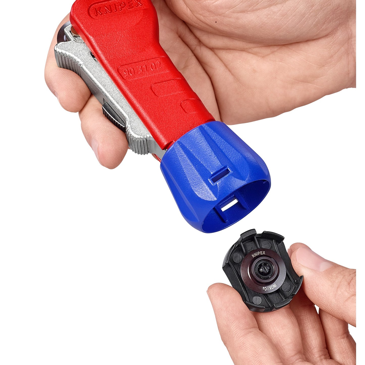 Knipex buissnijder tubix 90 31 02 bk pijpsnijder (rood, ø 6 - 35mm)