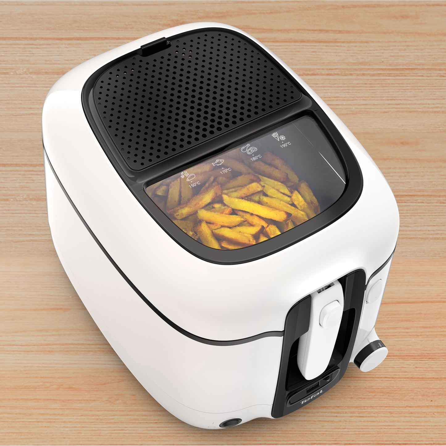 Tefal super uno fr3140 frituurpan (wit zwart, 2,2 liter)