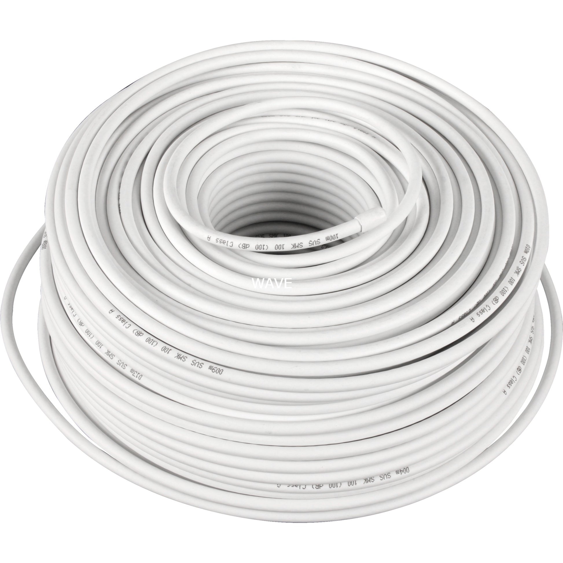 Goobay koaxial ring kabel (wit, 100 meter)