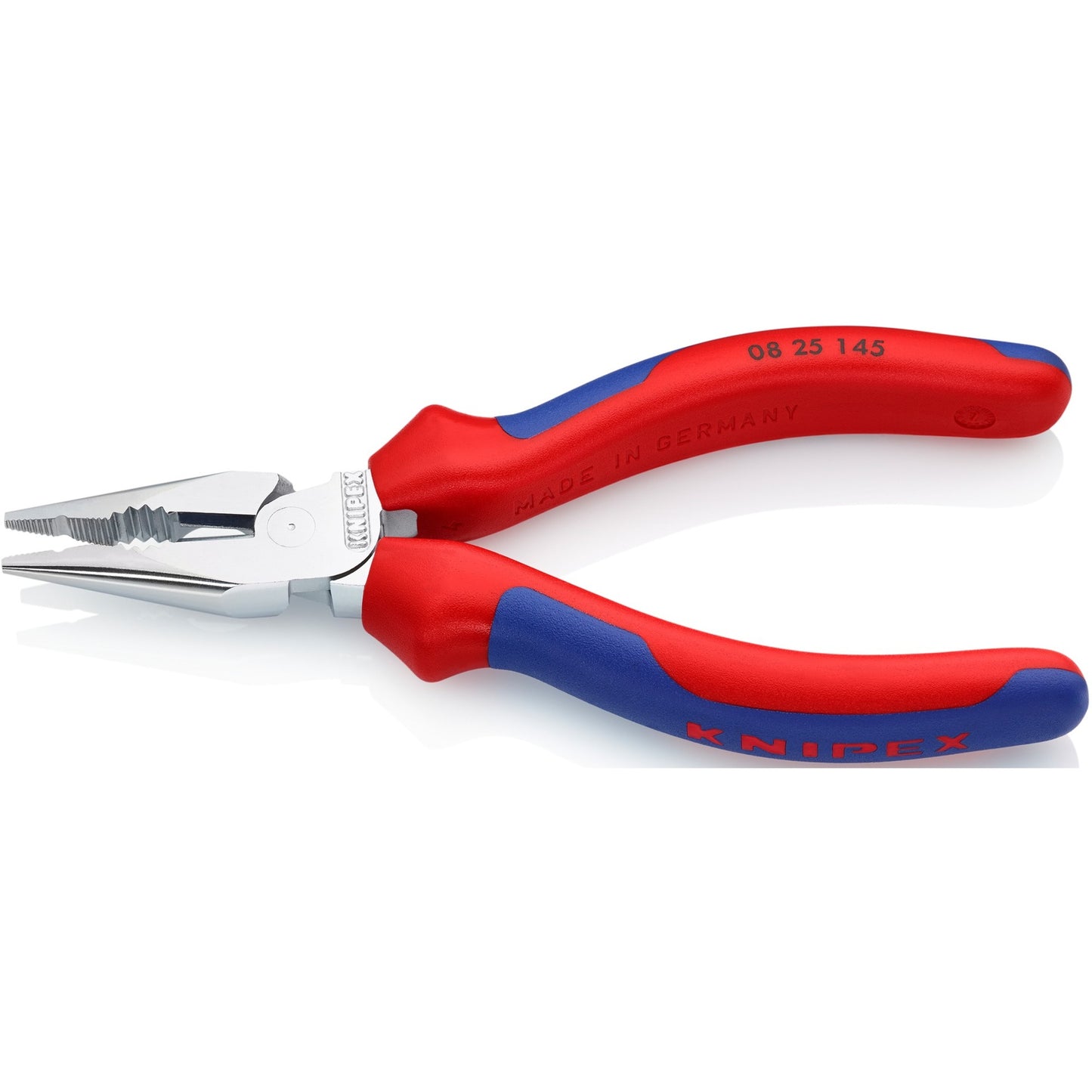 Knipex spitsbek combinatietang 0825145 (rood blauw)