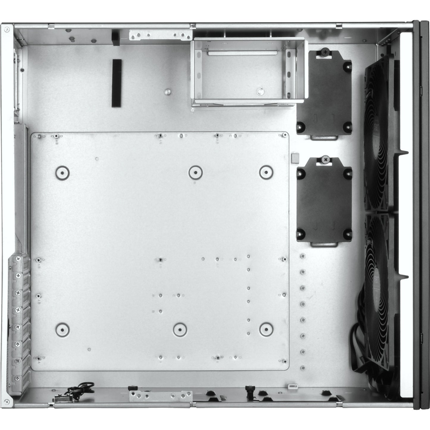 Silverstone rm51 rack behuizing (zwart | 5u | 2x usb-a | 1x usb-c)