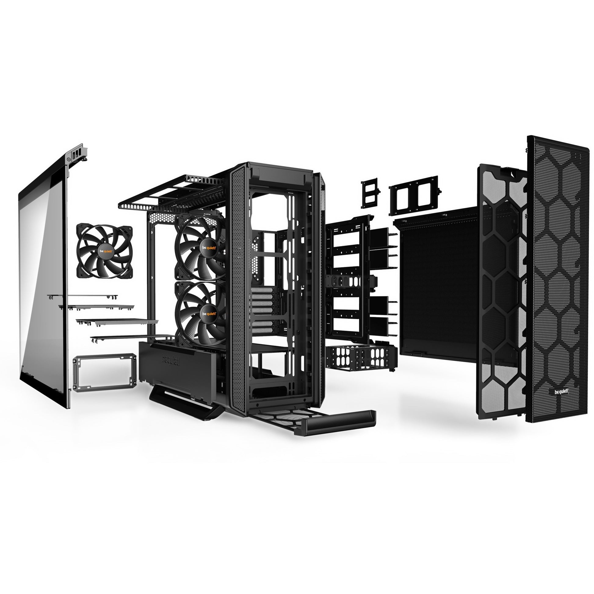 Be quiet! silent base 802 window midi tower behuizing (zwart | 2x usb-a | 1x usb-c | window)