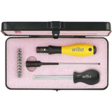 Wiha momentschroevendraaierset torquevario-s esd (zwart geel, 0,4 - 1,0 nm, 14-delig, incl. box) - afbeelding 1