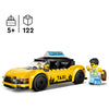 Lego ® city gele taxi - modelautobouwset met 2 minifiguren - klassieke speelgoedtaxi - 60487