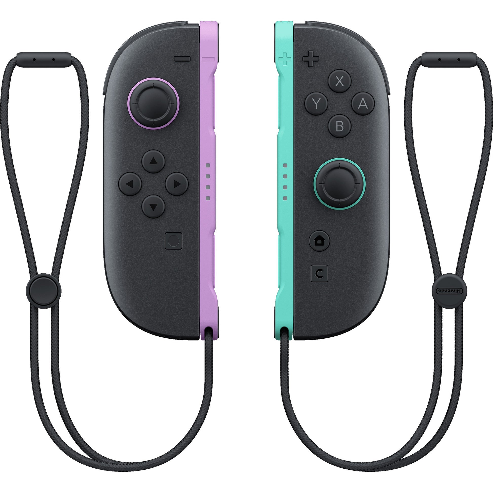Nintendo joy-con 2 controllerset (lichtpaars lichtgroen)