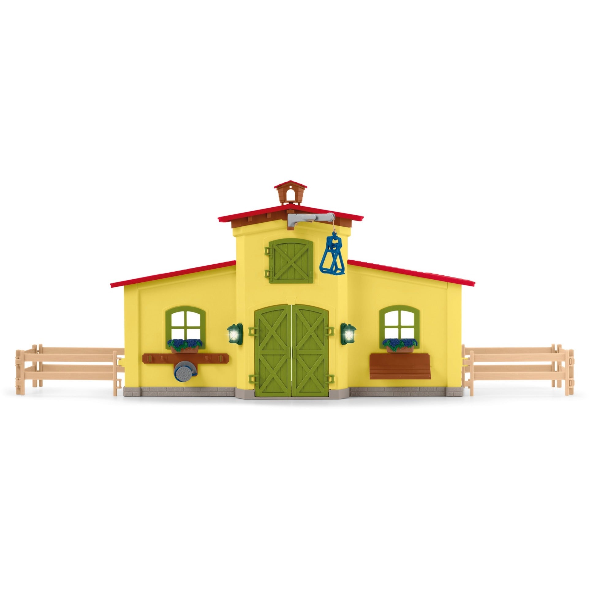 Schleich farm world - grote stal, geel speelfiguur
