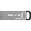 Kingston datatraveler kyson 64 gb usb-stick (zilver, dtkn 64gb)