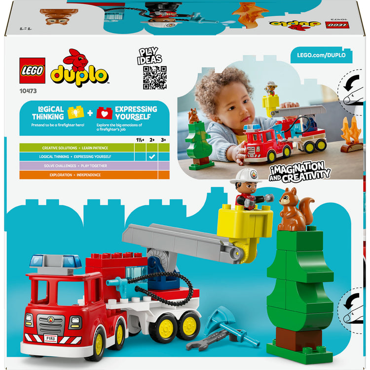 Lego duplo 10473 brandweertruck met slang en brandweerman