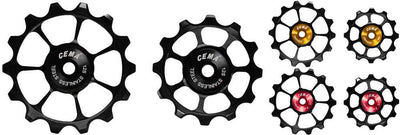 Cema derailleurwieltjes rvs sram axs +xplr 12v zwart