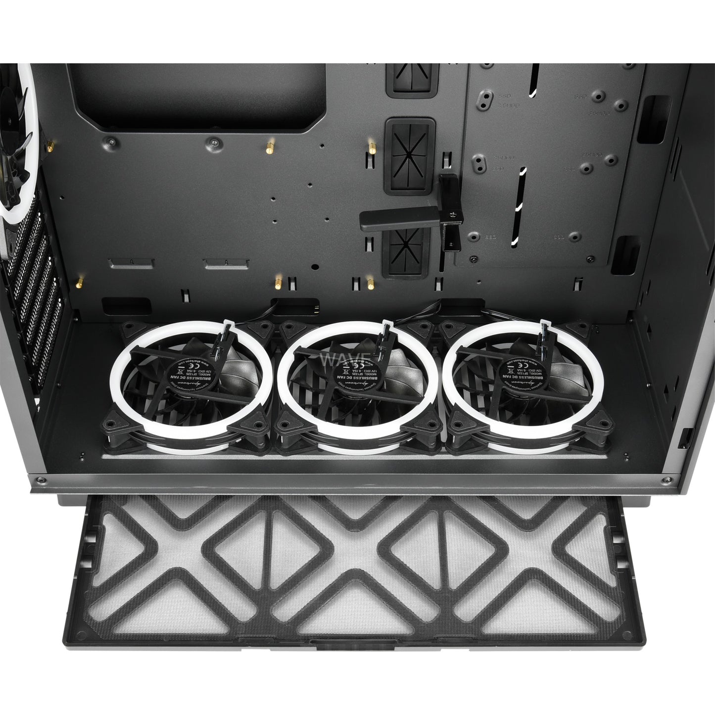 Sharkoon pure steel rgb midi tower behuizing (zwart | 2x usb-a | rgb | window)