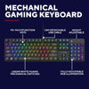 Trust gxt 871 zora mechanisch gaming toetsenbord (zwart, us lay-out (qwerty), huano red, 100%, rgb)