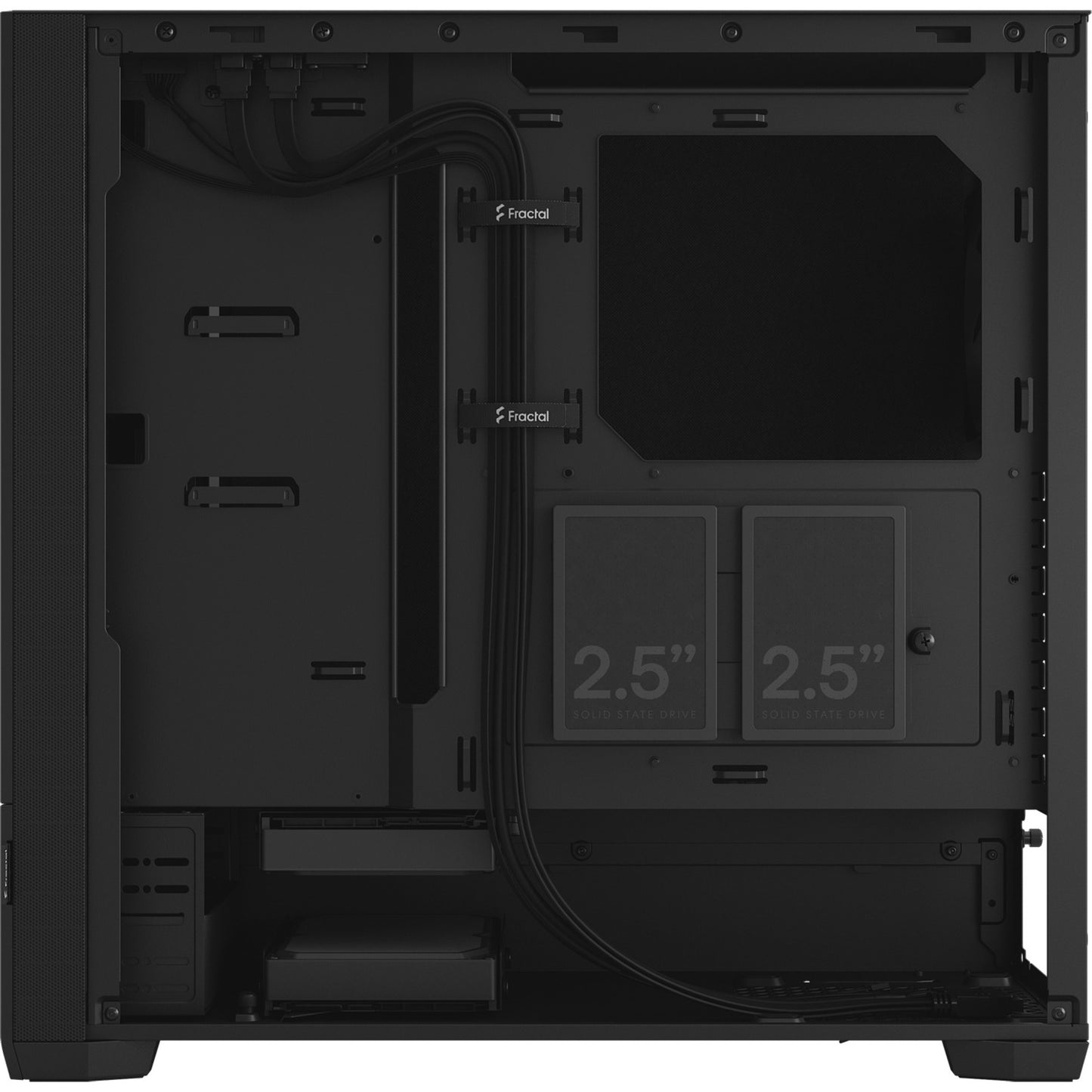 Fractal design pop silent midi tower behuizing (zwart | 2x usb-a)