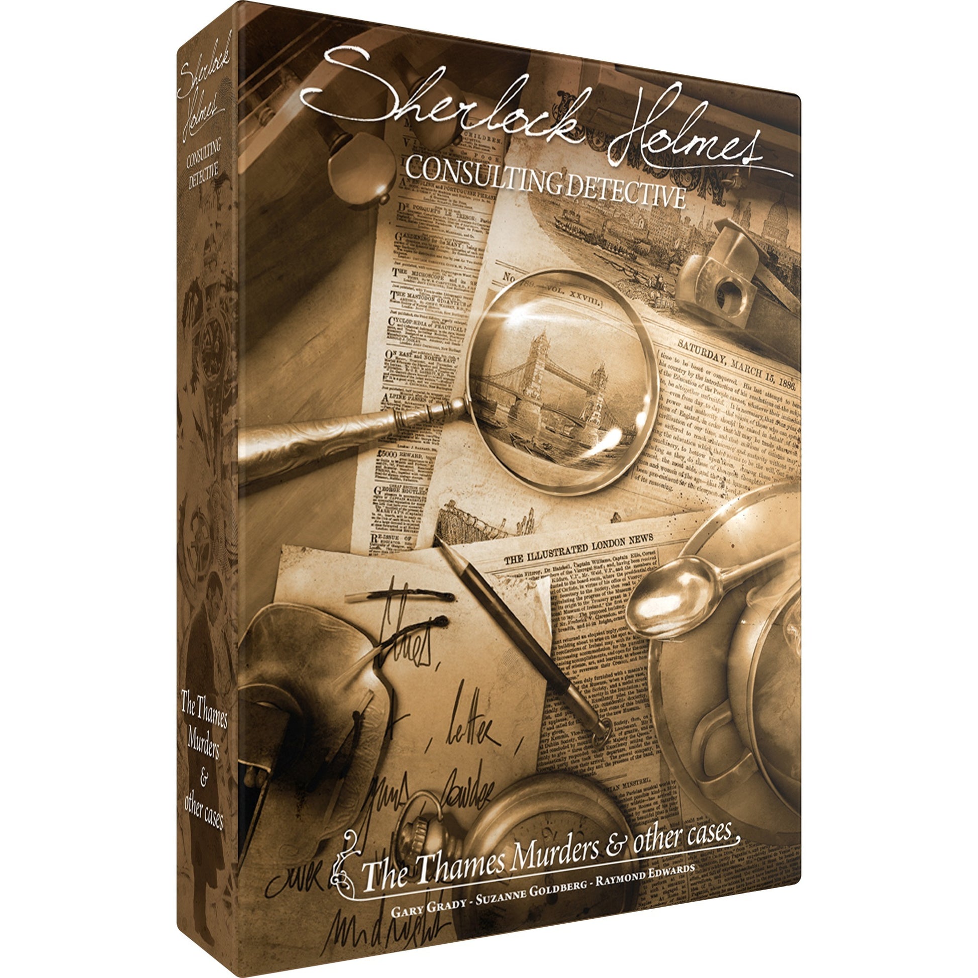 Asmodee sherlock holmes consulting detective: the thames murders other cases bordspel (engels, 1 - 8 spelers, 60 - 90 minuten, vanaf 12 jaar)