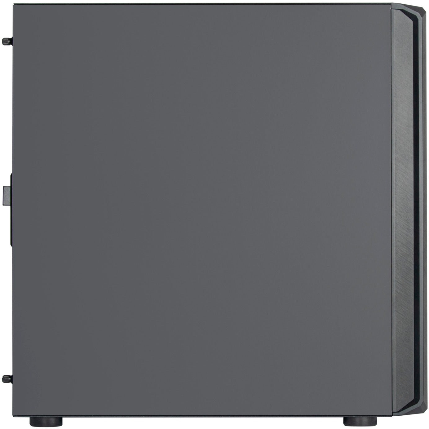 Silverstone sst-sed1-b midi tower behuizing (zwart | 2x usb-a | 1x usb-c)