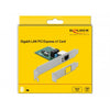 Delock pcie kaart 1x gigabit lan netwerkadapter