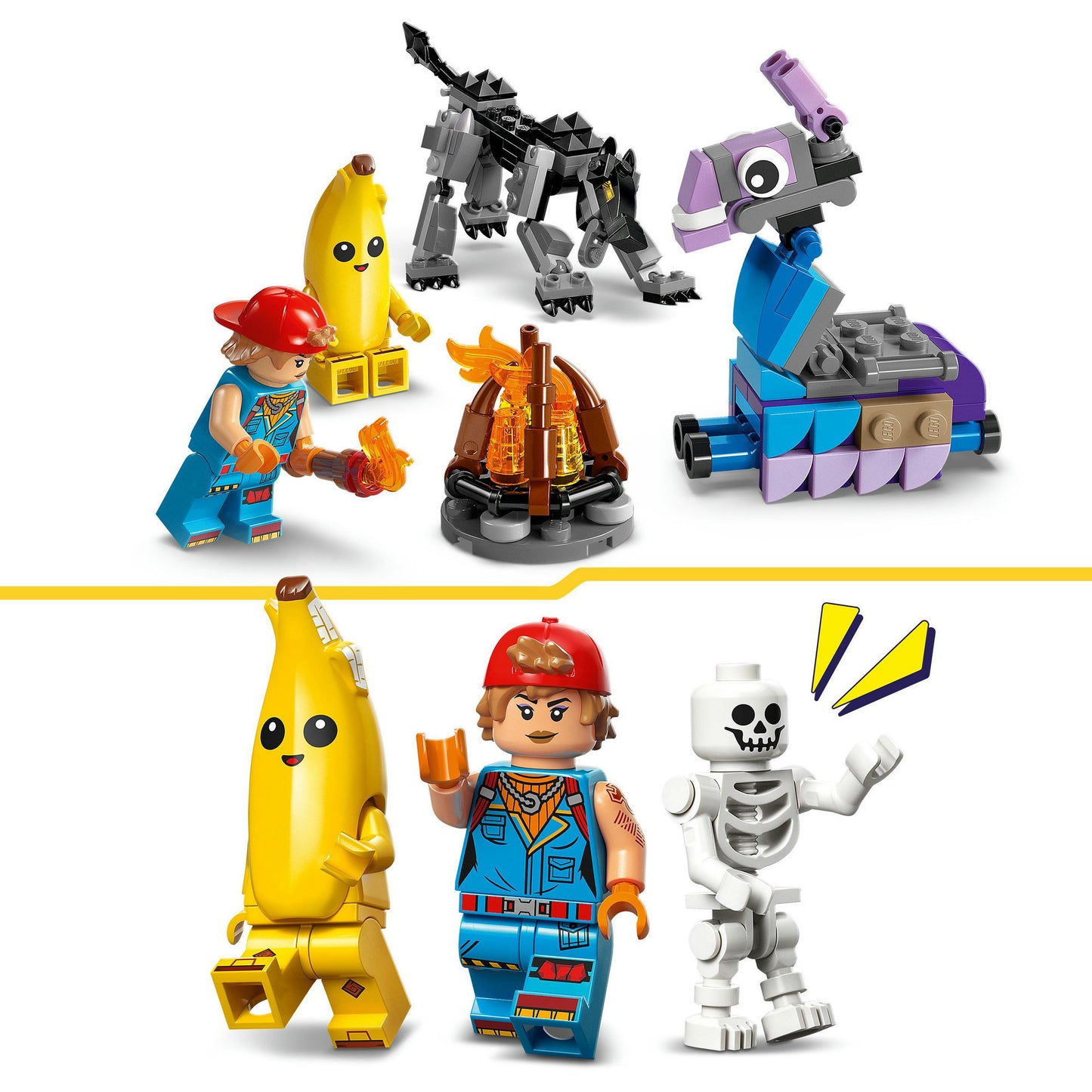 Lego ® fortnite® peely en sparkplugs kamp - 77075