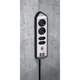 Brennenstuhl estilo hoekstekkerdoos 4-voudig stekkerdoos (zwart roestvrij staal, 2x usb) - afbeelding 8
