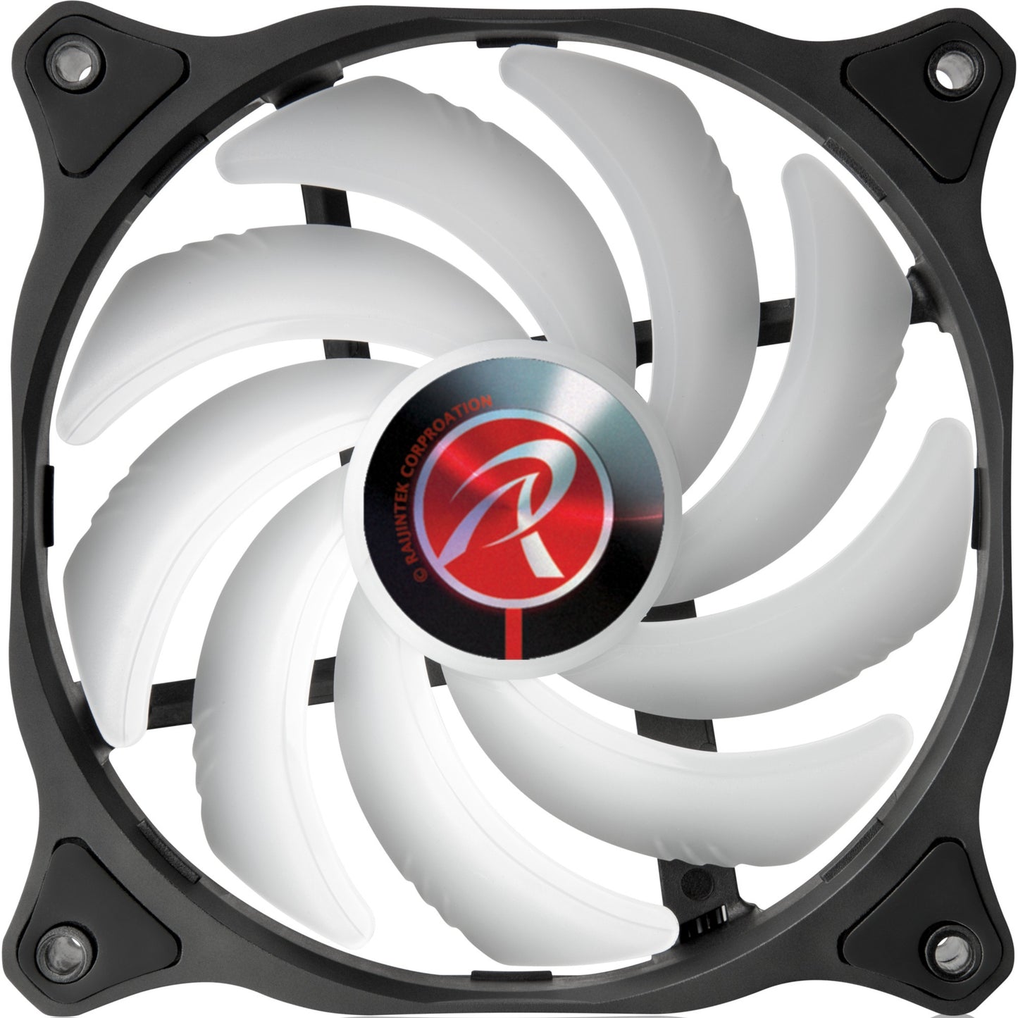 Raijintek eos 12 rbw add-2 rgb case fans (zwart, 2 stuks, 120 x 120 x 25 mm, pwm)