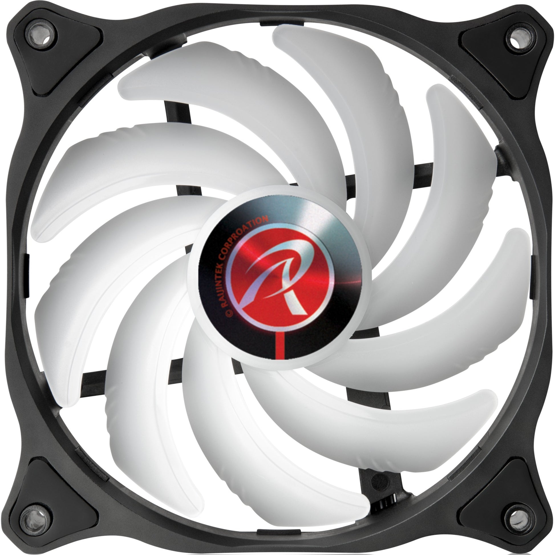 Raijintek eos 12 rbw add-2 rgb case fans (zwart, 2 stuks, 120 x 120 x 25 mm, pwm)